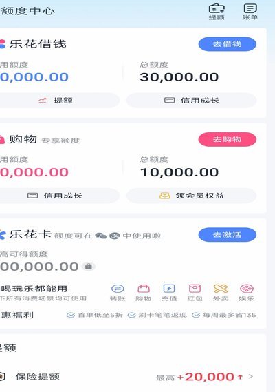 分期乐提现额度看哪些因素决定
