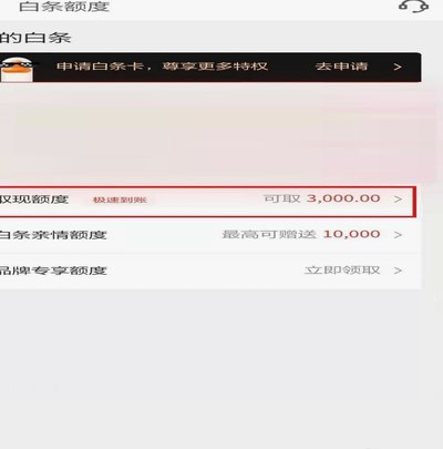 白条额度怎么全部取出来